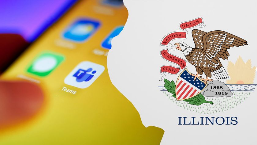 Microsoft Teams app icon with Illinois state flag