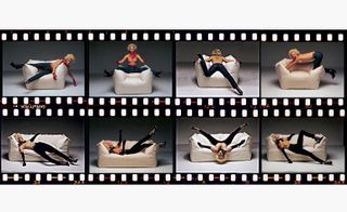 Donna Jordan models for photographer Oliviero Toscani