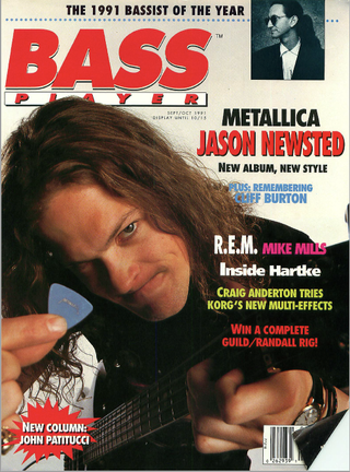 cover of Bass Player magazine Sept-Oct 1991