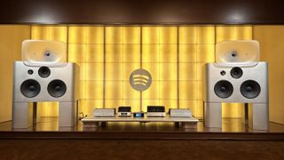 Speaker hi-fi system in Spotify Listening Lounge