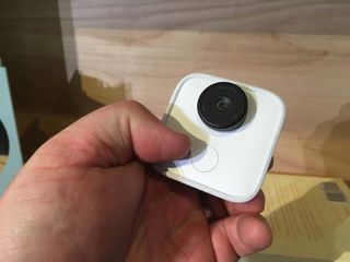 There's a shutter button on the Google Clips if you need it. (Credit: Philip Michaels/Tom's Guide)