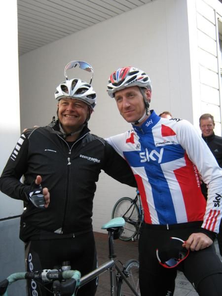Kurt-Asle Arvesen (right) with former pro Dag Otto Lauritzen