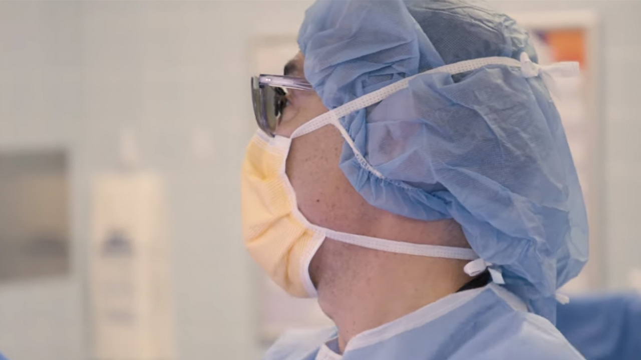 A doctor in surgery in Lenox Hill