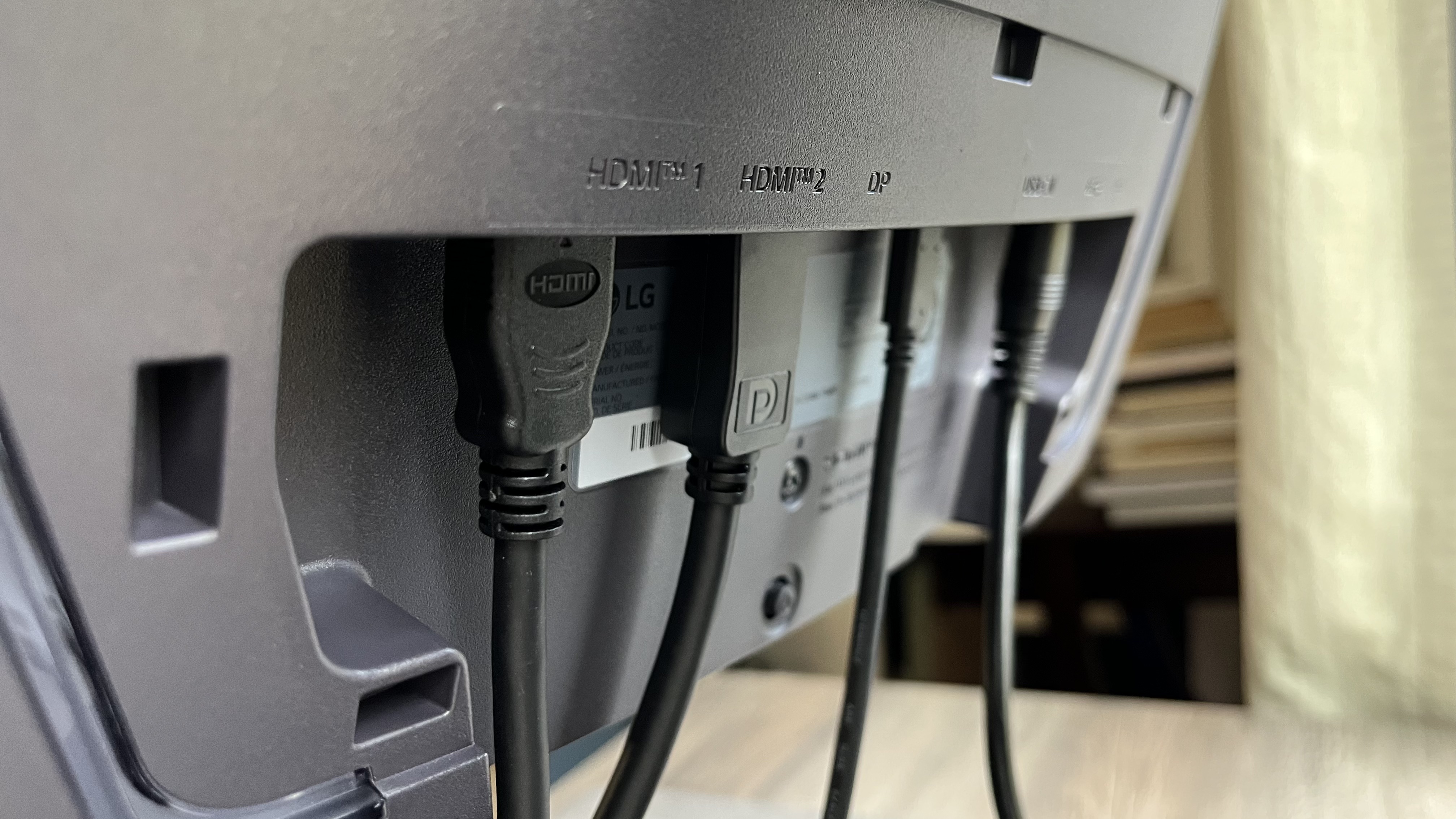 An LG Ultragear GX9 on a desk