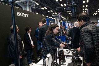 A general view of the show floor at 2022’s NAB Show New York at the Jacob Javits Convention Center. 
