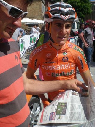 Amets Txurruka (Euskaltel - Euskadi) at the start of Stage 6