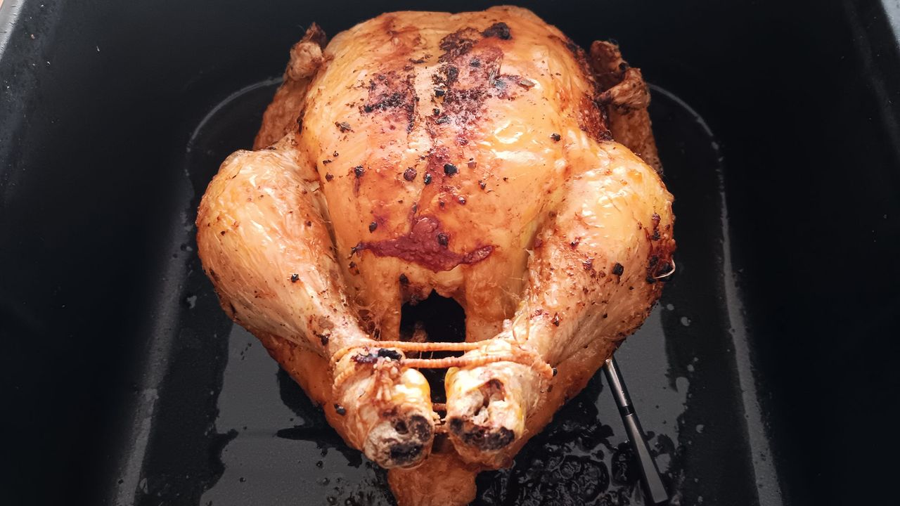 Whole roasted chicken