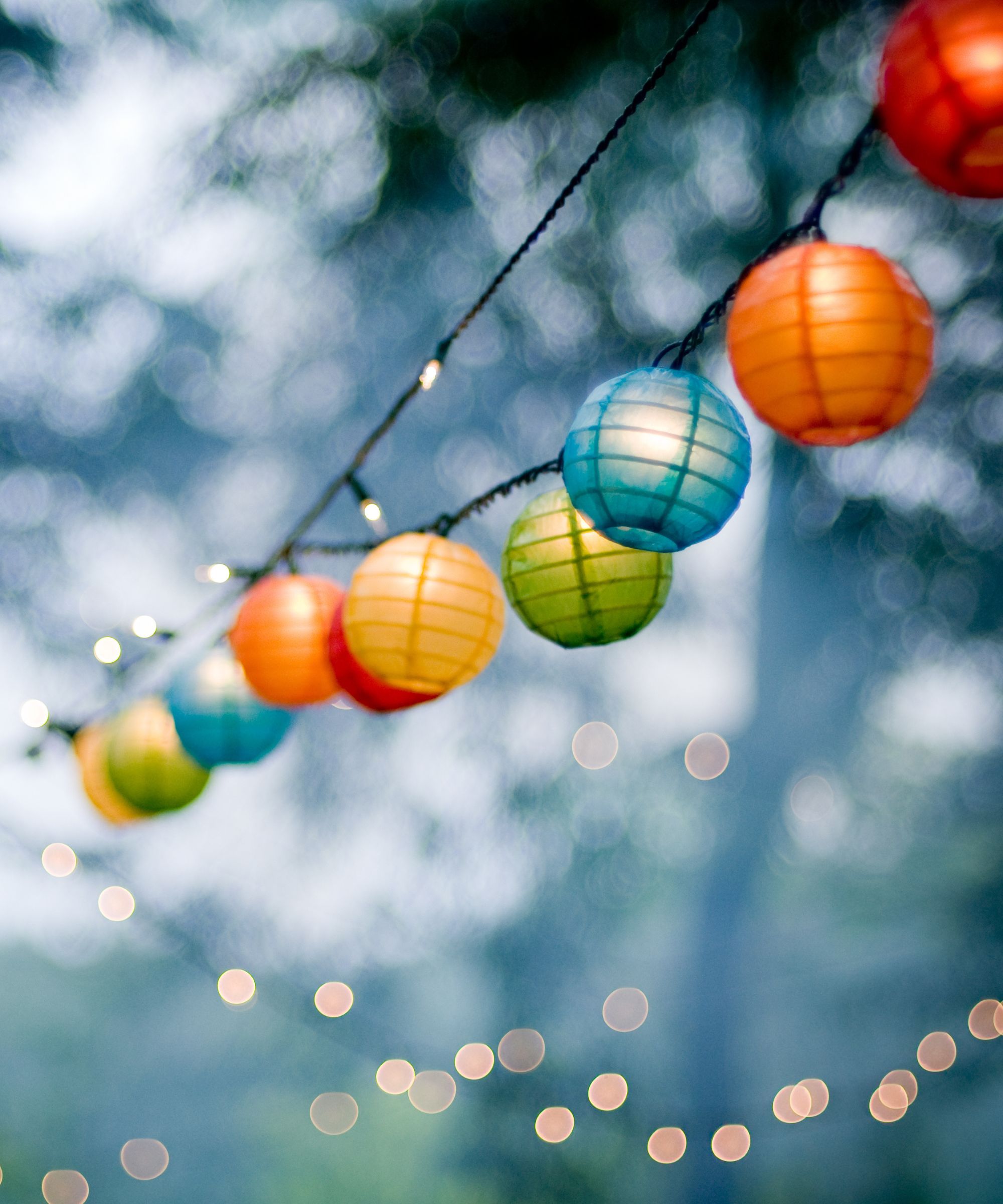 Colorful string lights