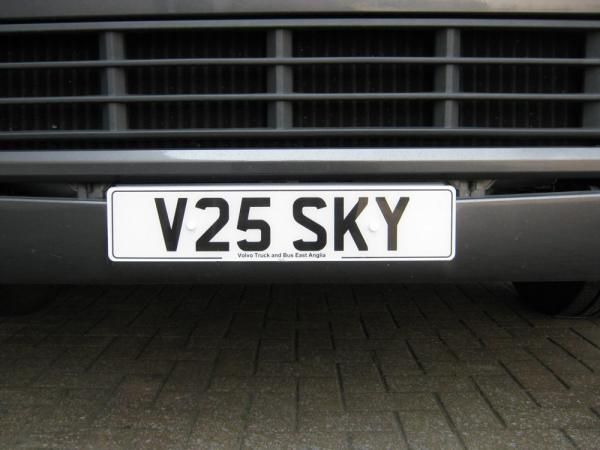 Personalised number plates are a nice touch