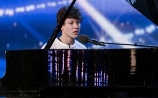 Isaac Waddigton performs on Britain's Got Talent