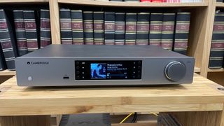 Cambridge Audio CXN (V2) on wooden rack
