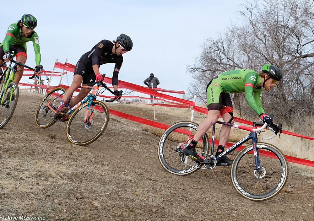 Stephen Hyde (Cannondale) riding in a group of six early in the contest
