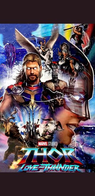 The supposed leaked poster for Thor Love and Thunder.