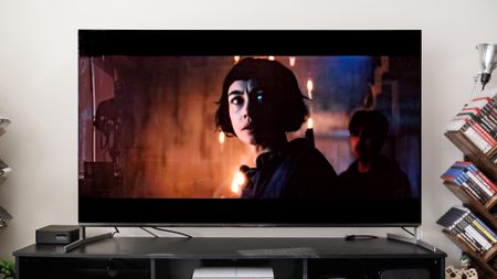 Sony Bravia 8 II on a TV stand