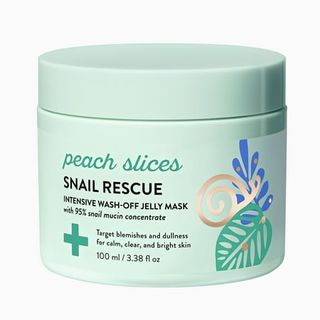 Peach Slices Snail Rescue Intensive Wash-Off Jelly Face Mask With Snail Mucin, 2.82 Fl Oz