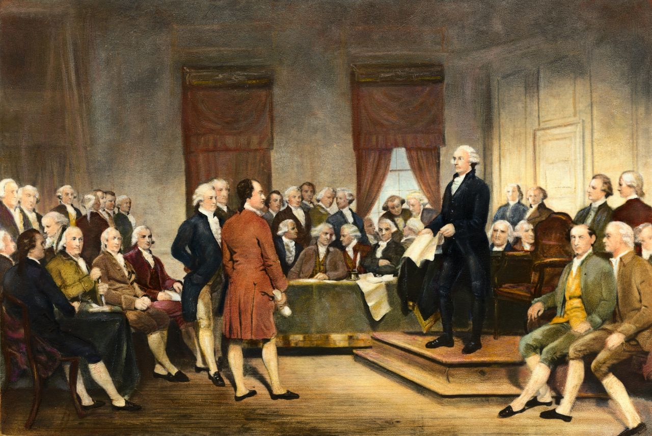 The signing of the Constitution