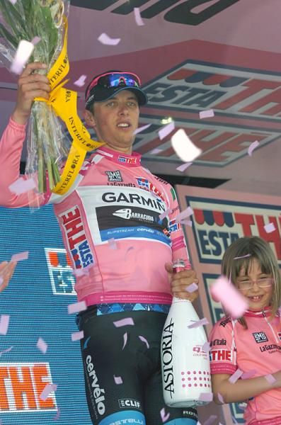 Giro leader Ramunas Navardauskas (Garmin-Barracuda)