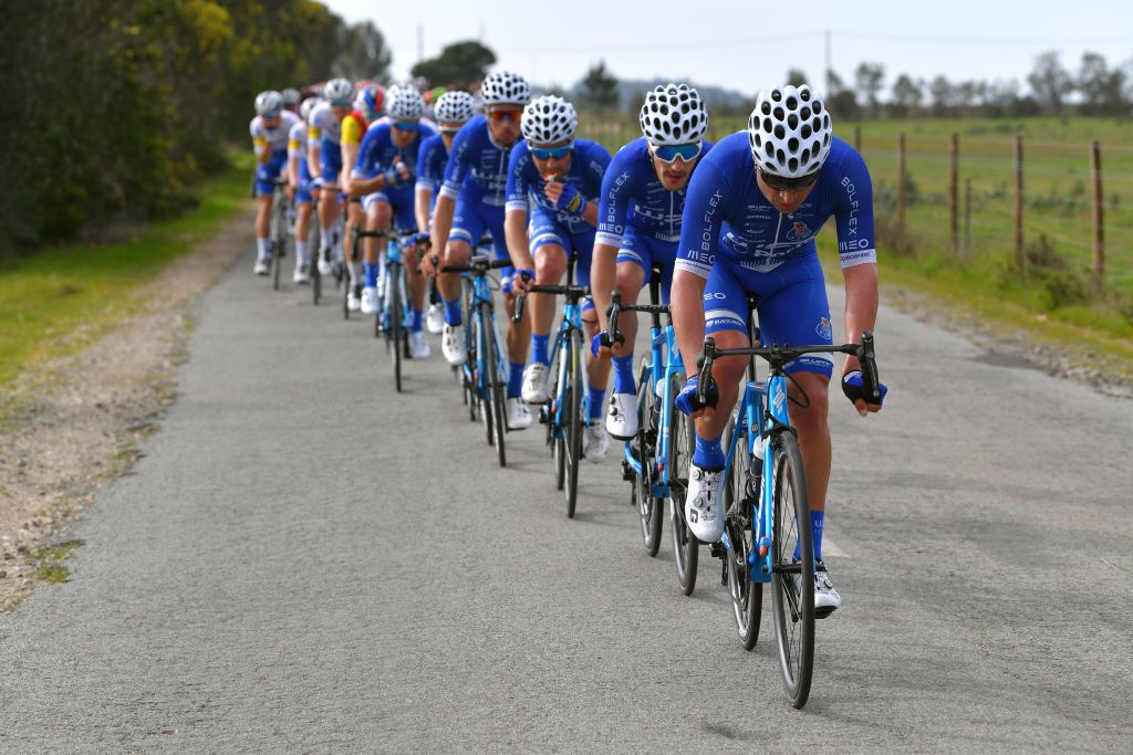 ALTO DA FIA MONCHIQUE PORTUGAL FEBRUARY 20 Jorge Magalhes of Portugal and Team W52 Fc Porto Samuel Jos Caldeira of Portugal and Team W52 Fc Porto during the 46th Volta ao Algarve 2020 Stage 2 a 1839 km stage from Sagres Vila do Bispo to Alto da Fia 884m Monchique VAlgarve2020 on February 20 2020 in Alto da Fia Monchique Portugal Photo by Tim de WaeleGetty Images
