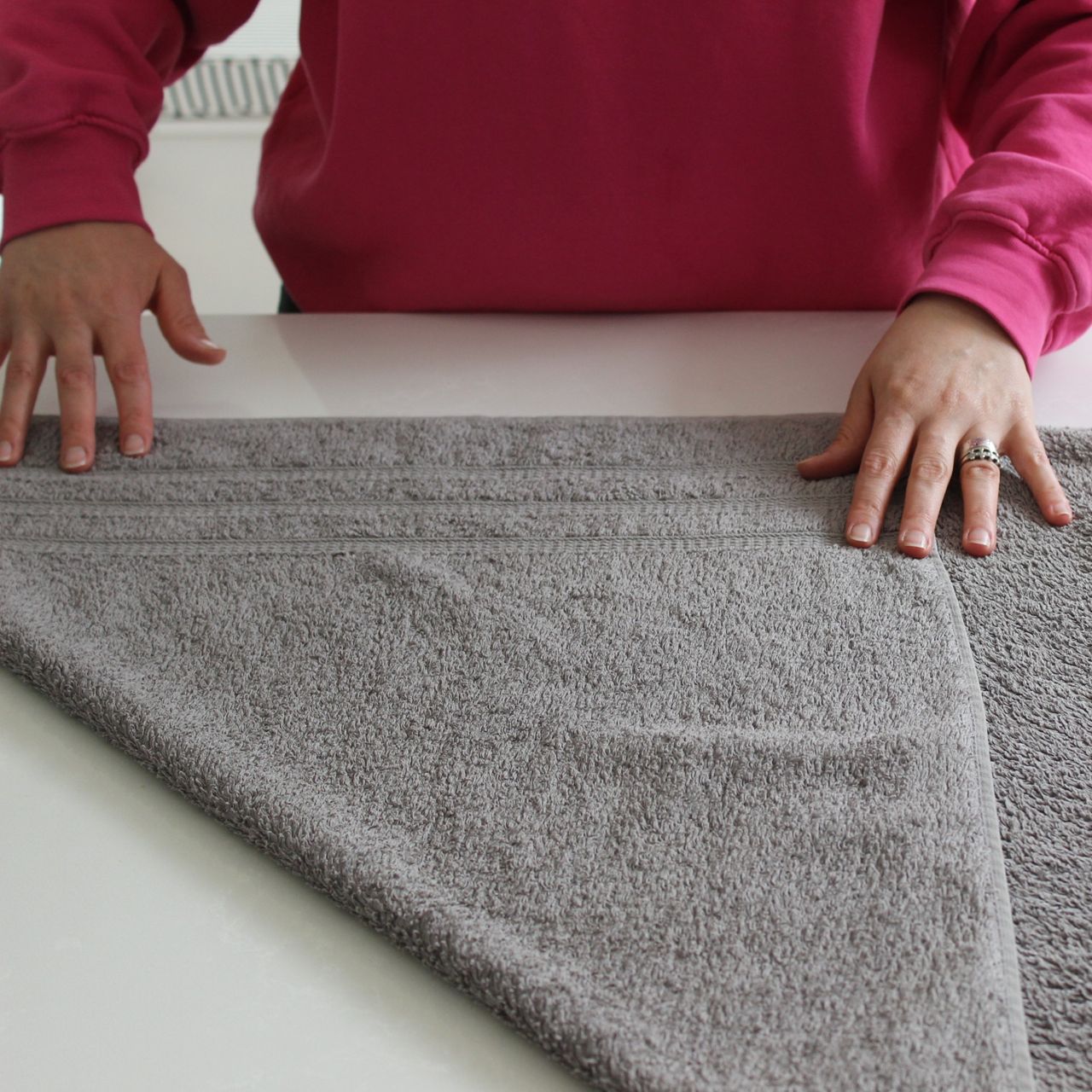Towel folding hack