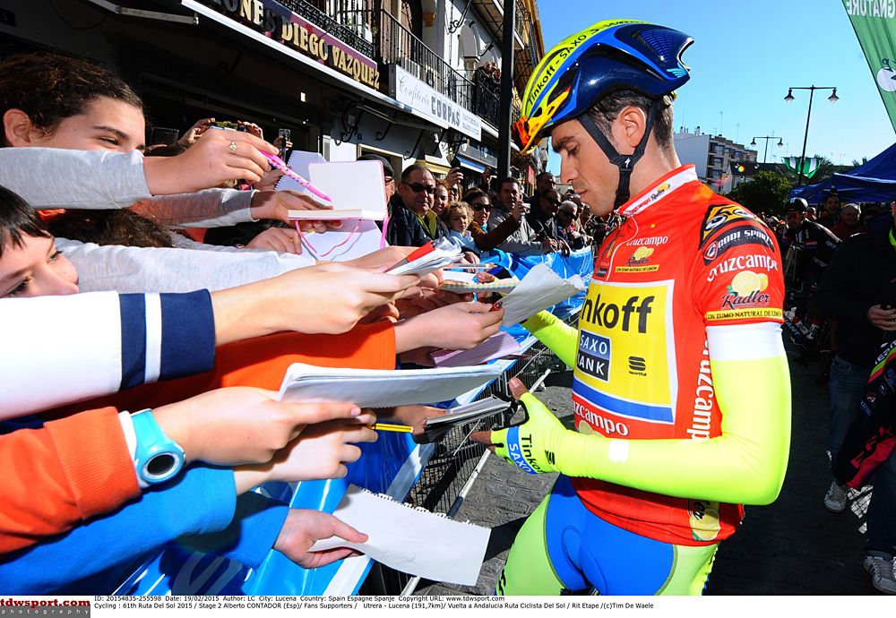 Alberto Contador (Tinkoff-Saxo) leads the Vuelta a Andalucia