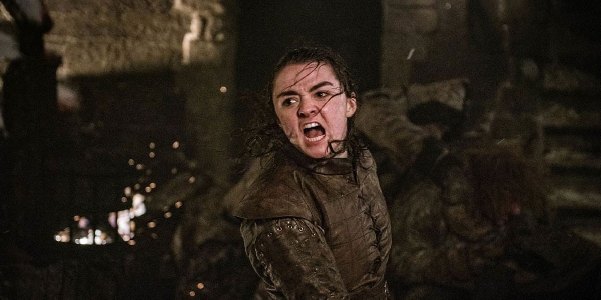 Maisie Williams as Arya Stark in Game of Thrones