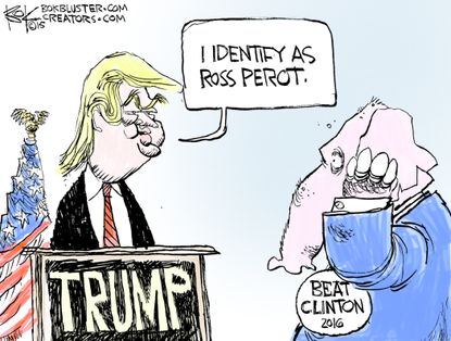 Political cartoon U.S. Donald Trump 2016