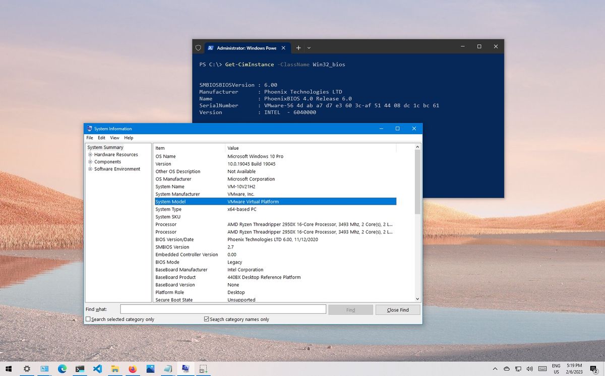 Windows 11/10] How to check the model name and BIOS version, Official  Support
