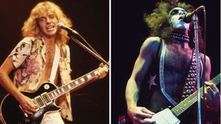 Peter Frampton and Paul Stanley 1975