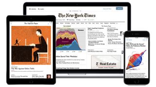 The New York times app on iPad and iPhone