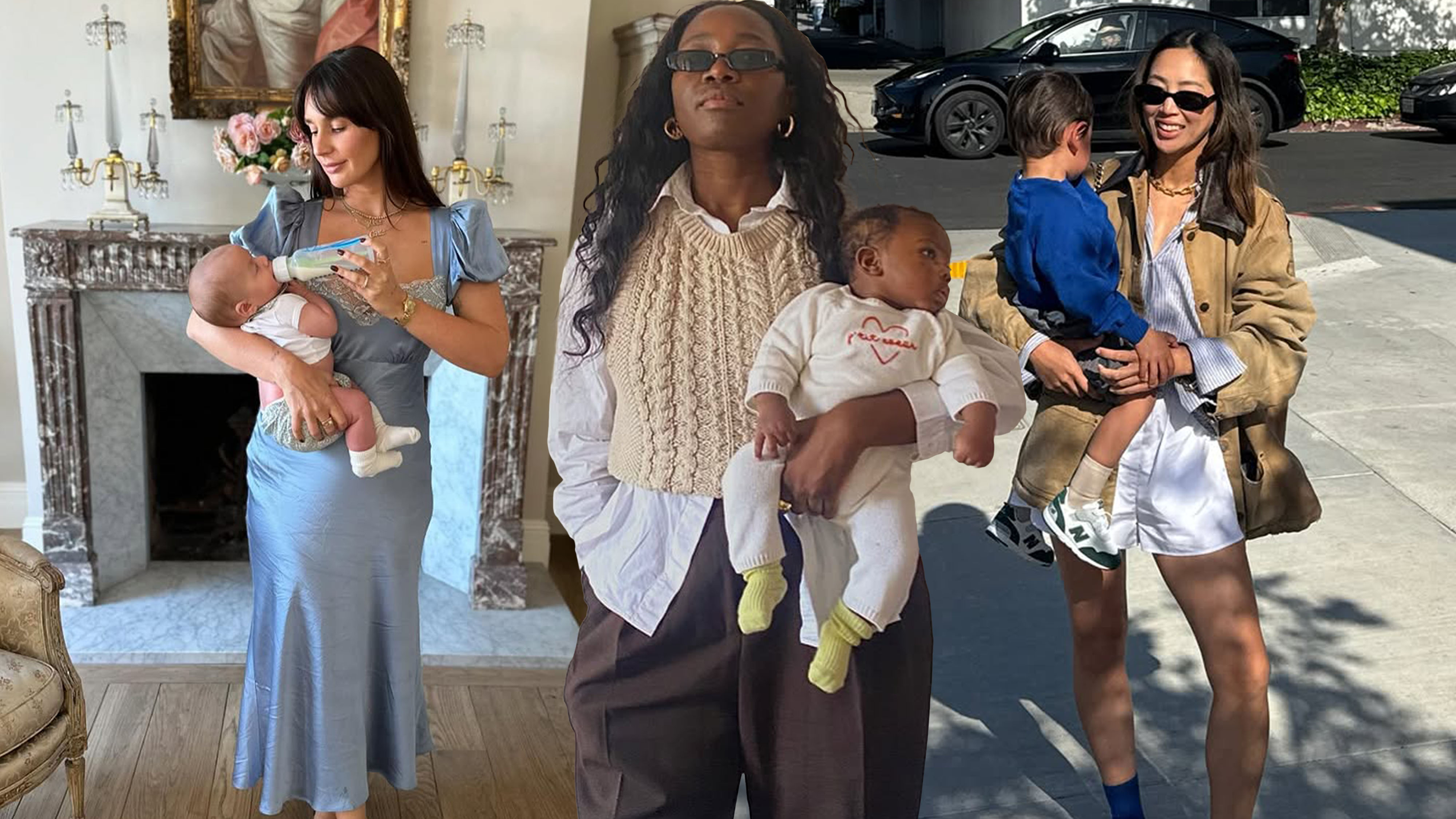 Collage of Moms and Their Kids
