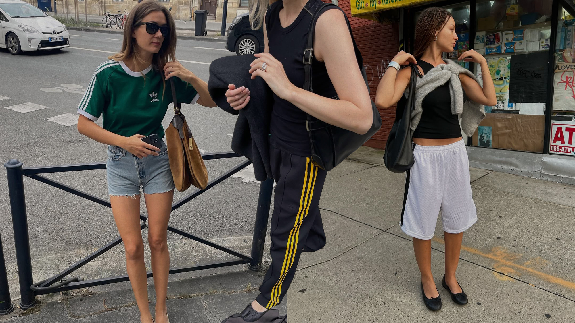 Influencers wearing adidas.
