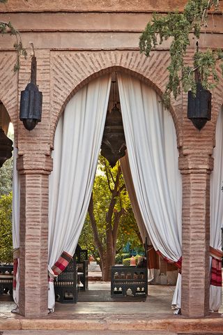 The Beldi Country Club garden in Marrakesh, photographed by Alessio Mei