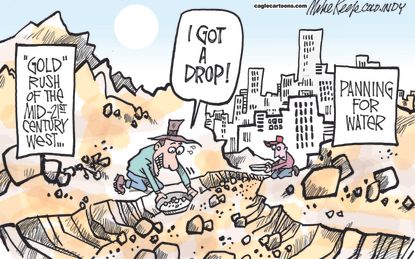 Editorial cartoon U.S. California Drought