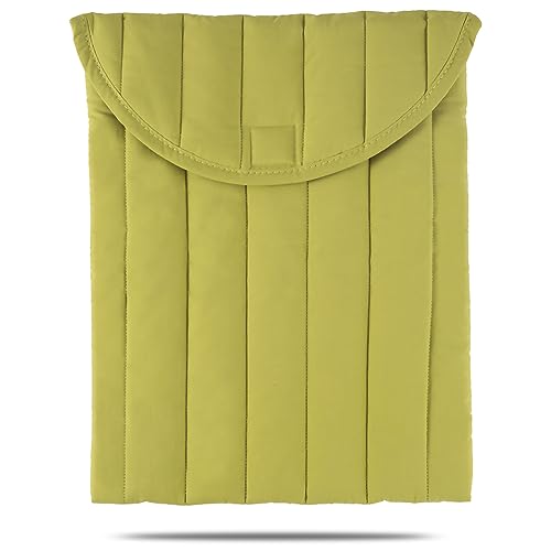 Linpr Puffy Laptop Sleeve 13-14 Inch Streak-Green, Protective Carrying Case for Men and Women, Cute Case Bag Compatible With 13 and 14 Inch Laptops, for Macbook Air M2, Asus/dell Xps in Cover