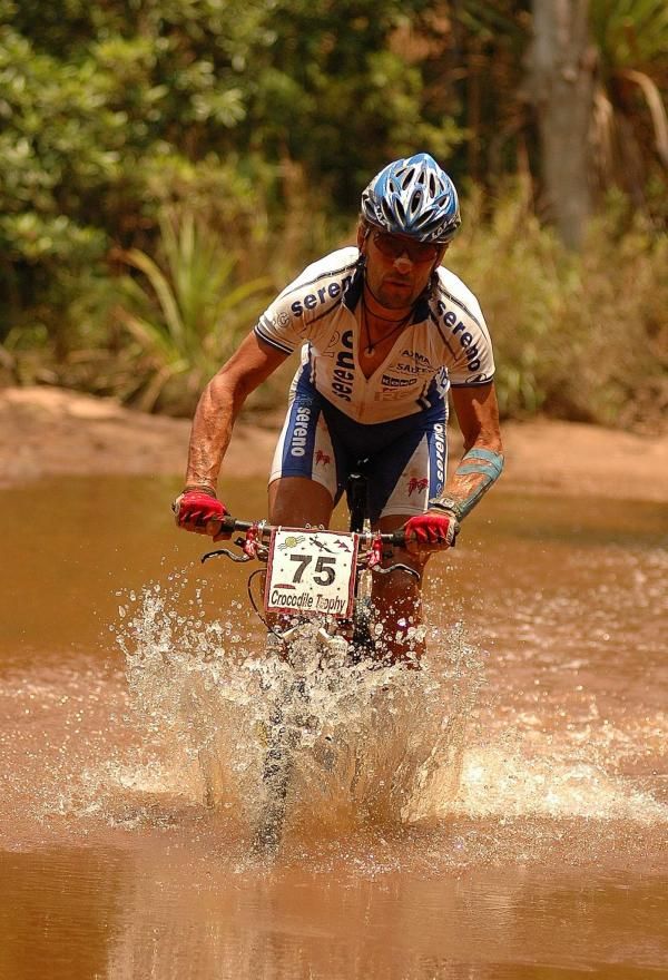 Branko Grah at the creek crossing.