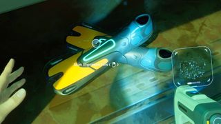 A pair of improved fins in Subnautica 2