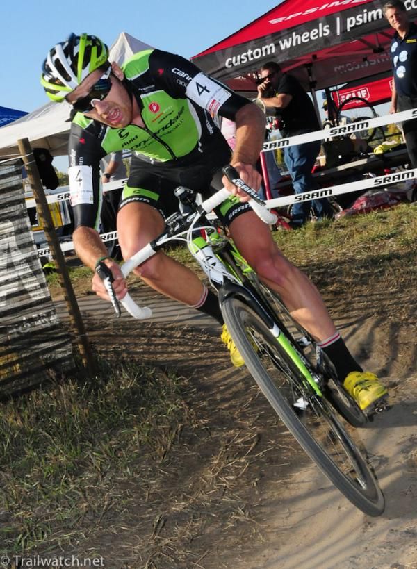 Jamey Driscoll (Cannondale) at the end of the chase group with two laps to go