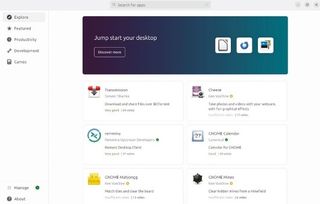 Desktop screenshot of the apps available with Ubuntu Desktop 23.10