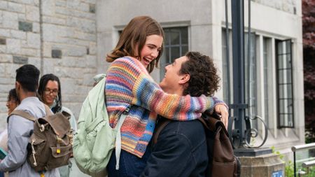 Ella Bright as Hannah and Belmont Cameli as Garrett Graham in "Off Campus" season 1 on Prime Video