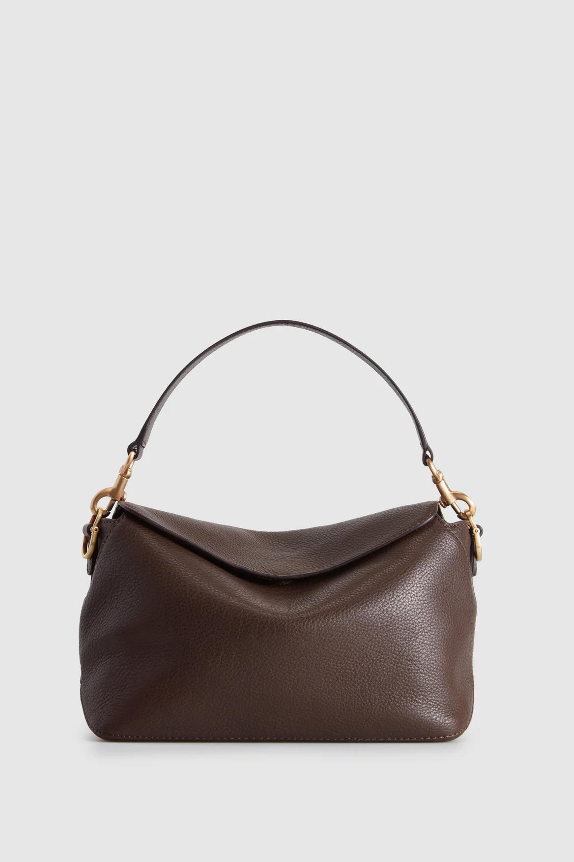 Evity Clara Leather Grab Bag - Chocolate
