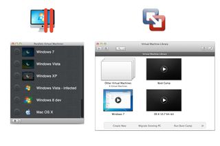 Virtual machines are created and managed from the main application window, but Parallels Desktop 7 does a better cosmetic job