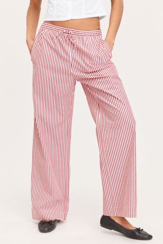 Relaxed Poplin Trousers