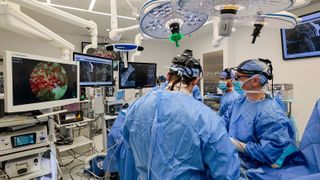 Surgeons use the Teligen camera technique to remove spinal tumors 