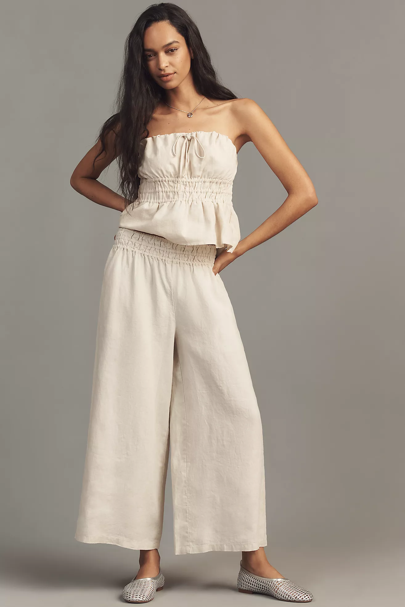 The Somerset Linen Pull-On Pants