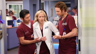 Chicago Med's Ethan, Hannah, and Will in the Season 8 premiere