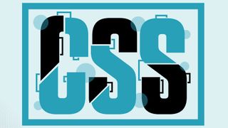 Text featuring the word CSS with each of the letters broken up into component parts