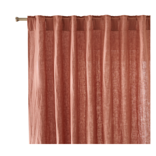 Onega Concealed Tab Top Curtain in Washed Linen