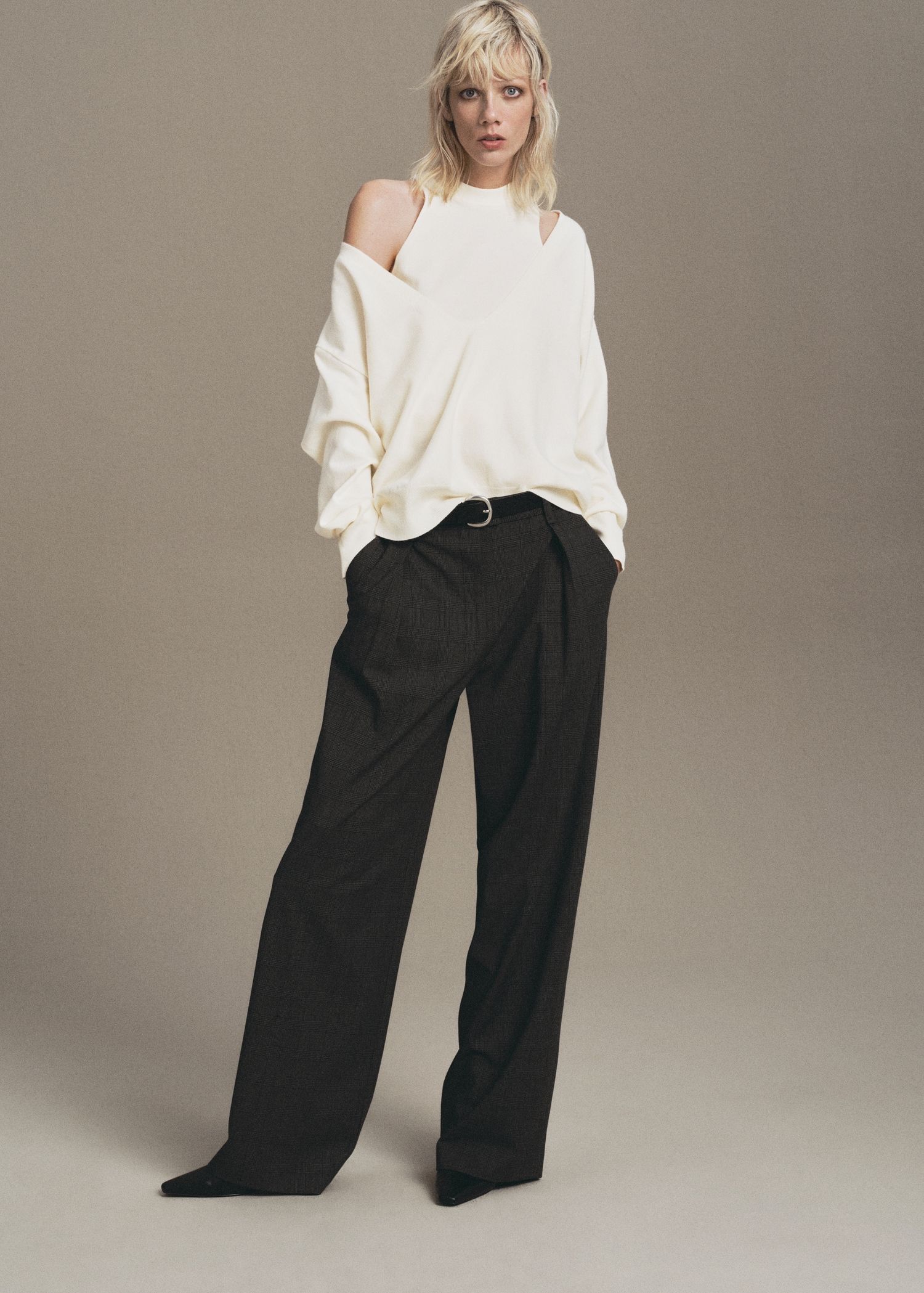 Oversized Combined Sweater - Women | Mango Usa