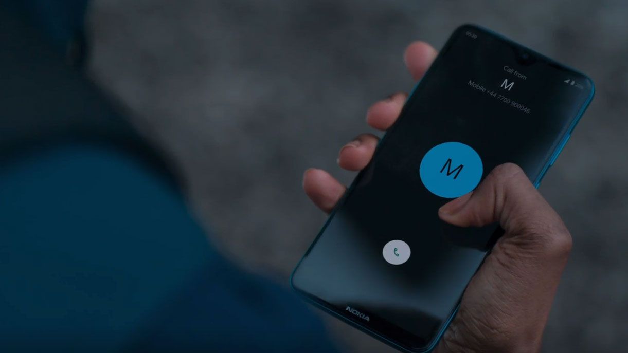 The Nokia 5G phone appears to be a tall device, suggesting a 21:9 display