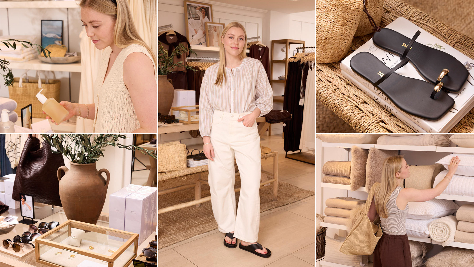 Collage of The White Company summer 2026